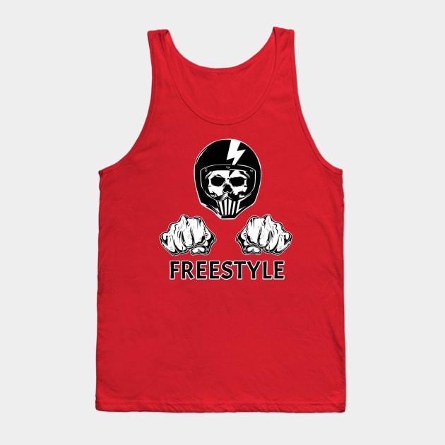 Freestyle helmet Tank Top by SkullRacerShop